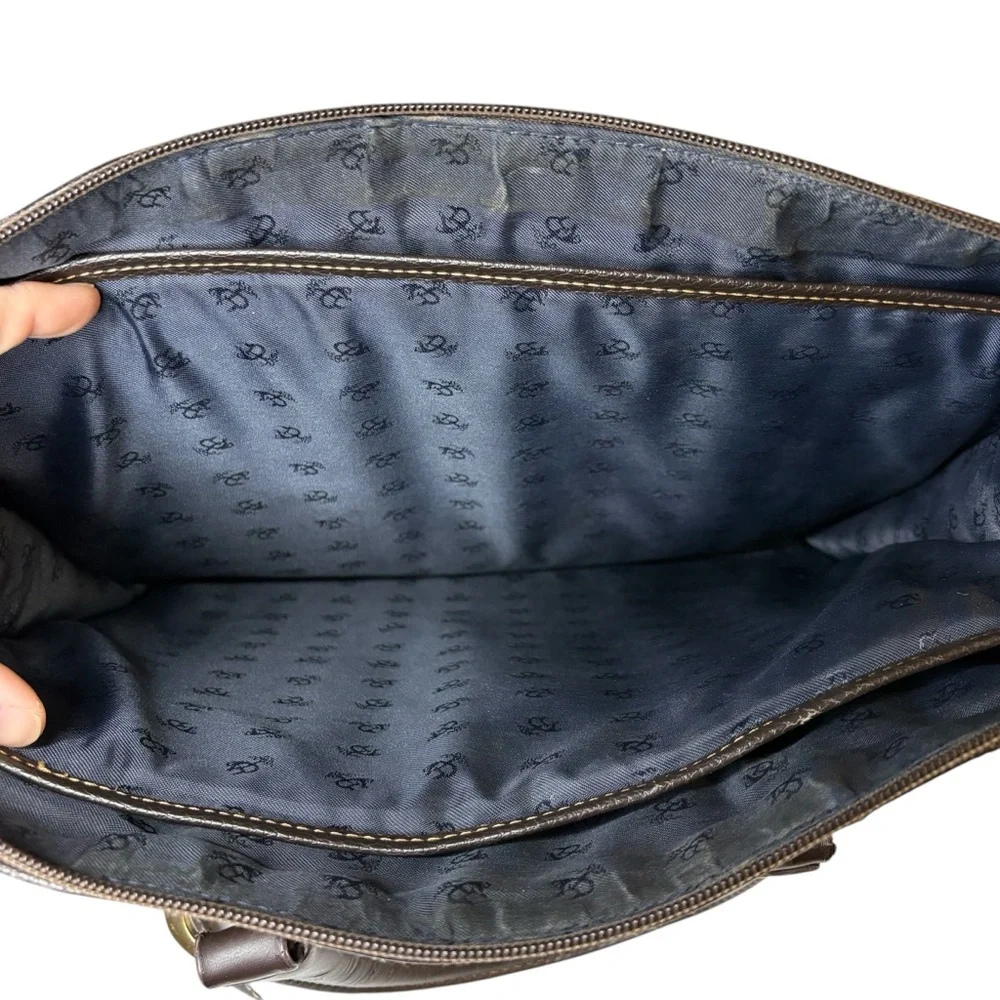 Brooks Brothers Leather Briefcase / Laptop Bag